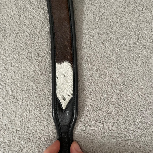 Vintage Genuine Cowhide and Leather Black Belt - Picture 6 of 8